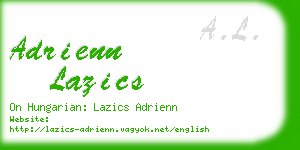 adrienn lazics business card